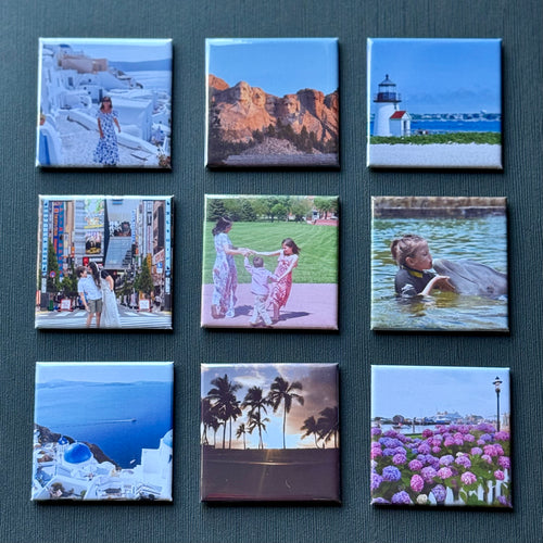 Custom Photo Magnet Set of 9